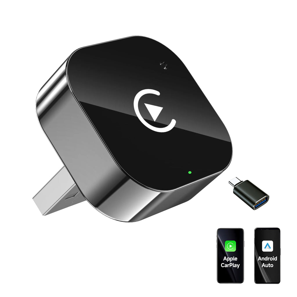 Wireless Carplay Adapter Plug and Play Wired to Wireless Carplay Dongle for iPhone iOS Auto Car Navigation
