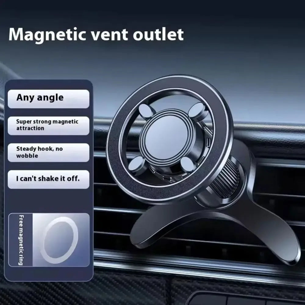 NEW Magnetic Car Phone Holder Air Outlet Mount Navigation Bracket with Magsafe Support GPS Compatible Auto Mobile Stand