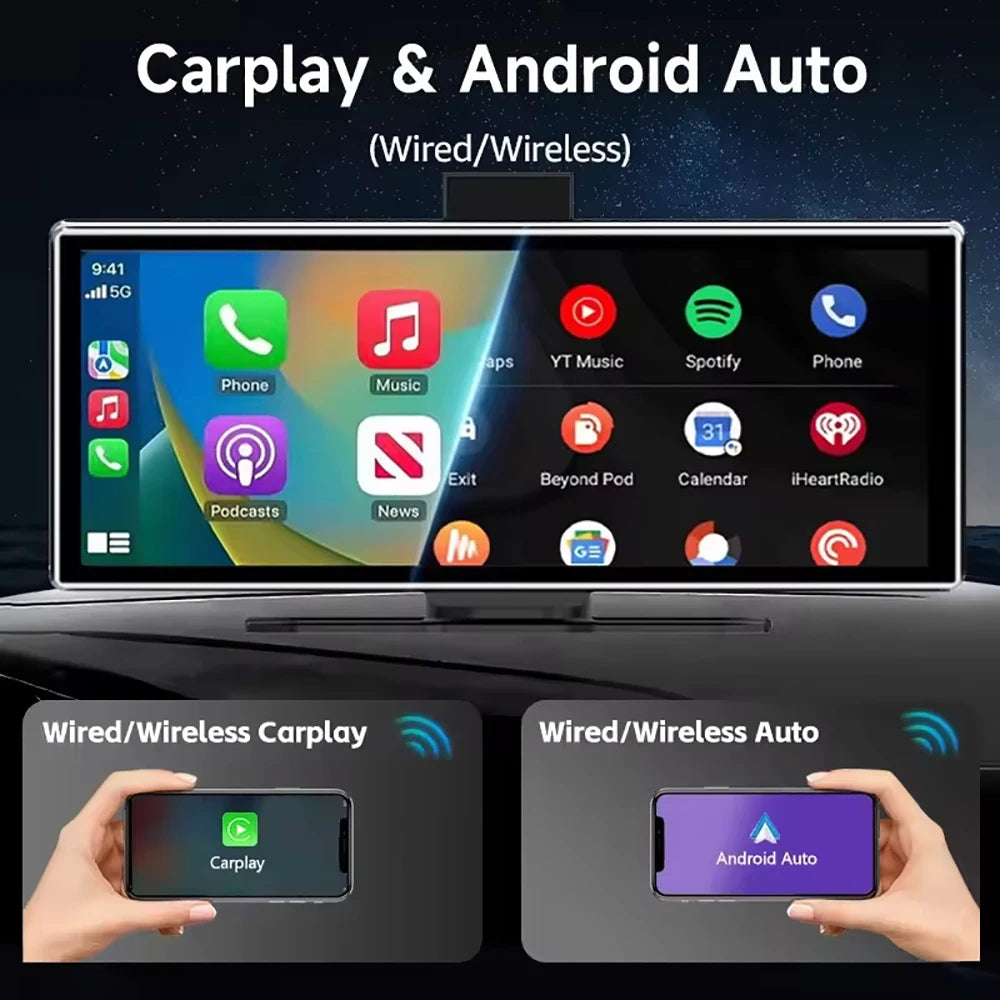 Universal 11'' Wireless Carplay Car Smart Screen Multimedia Video Player Android Auto Car Radio for Car Carplay Android Stereo