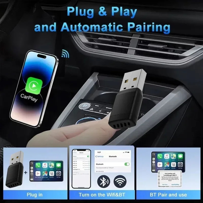 Mini Carplay Portable Compact Size Multimedia Player with USB And SD Support for Cars
