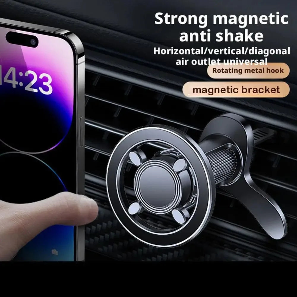 NEW Magnetic Car Phone Holder Air Outlet Mount Navigation Bracket with Magsafe Support GPS Compatible Auto Mobile Stand