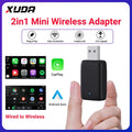 2026 NEW Wired to Wireless CarPlay and Android Auto 2 in 1 Mini Adapter 5GHz WiFi5 for 99% Original Wired CarPlay/Auto Cars